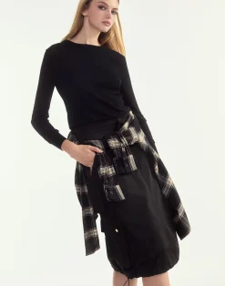 Hot Cynthia Rowley Deep Pockets Skirt BLACK