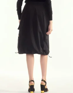 Hot Cynthia Rowley Deep Pockets Skirt BLACK
