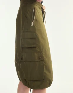 Clearance Cynthia Rowley Deep Pockets Skirt DRKGR