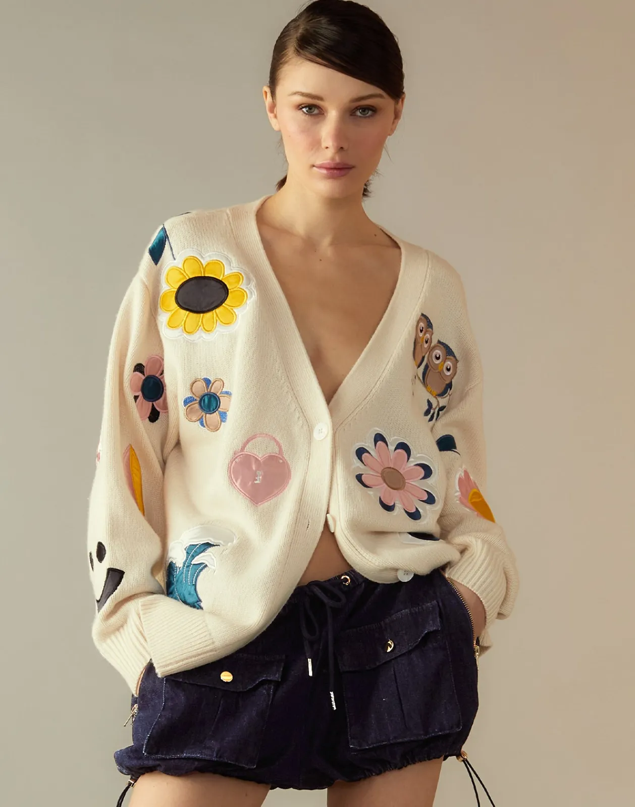 Clearance Cynthia Rowley Cargo Shorts Denim