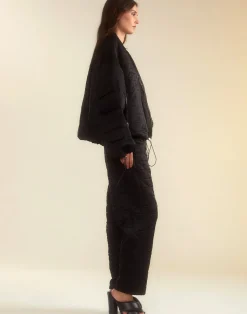 Outlet Cynthia Rowley Downtown Quilted Horseshoe Pant BLACK