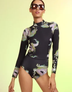 Best Cynthia Rowley Dragon Wetsuit BLKMT