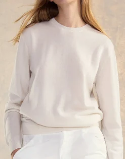 Hot Cynthia Rowley Elea Wool Cashmere Sweater White