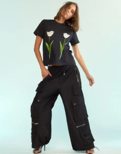 Discount Cynthia Rowley Everyday Tees BLKWT