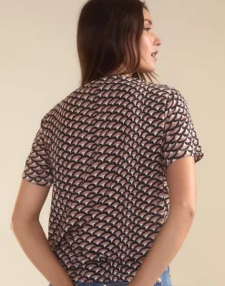 Clearance Cynthia Rowley Fanfare Tee BLKCML