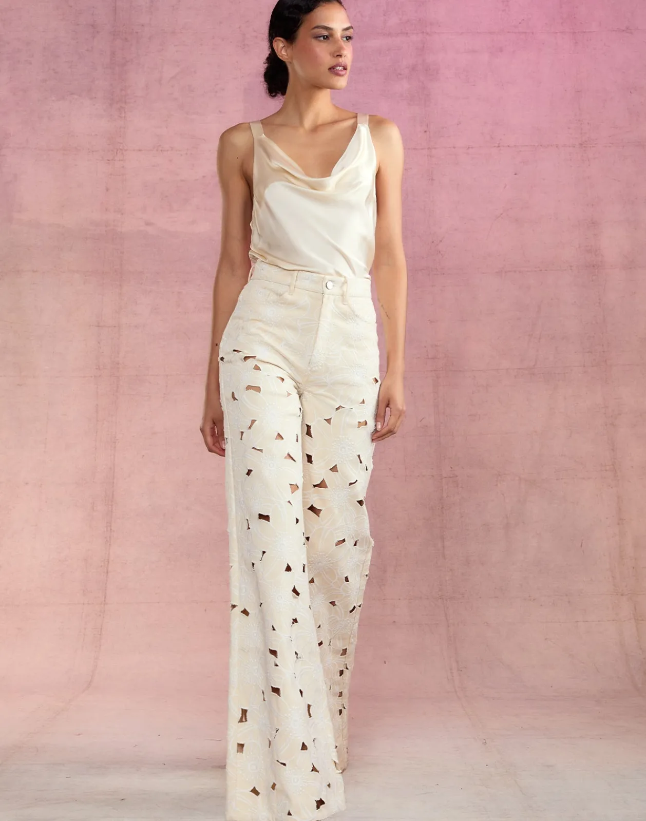 Best Cynthia Rowley Flora Cutout Jeans NATRL