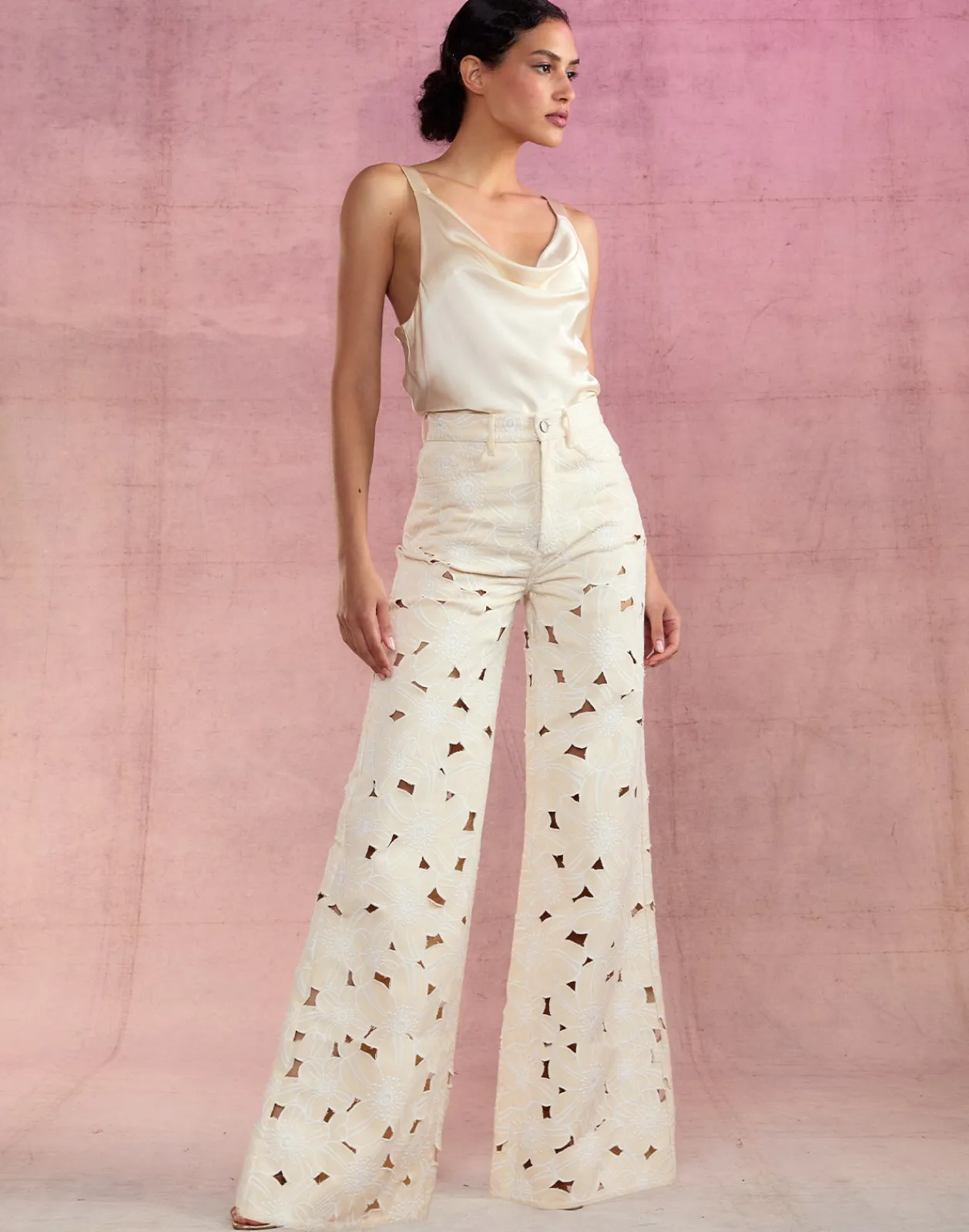 Best Cynthia Rowley Flora Cutout Jeans NATRL