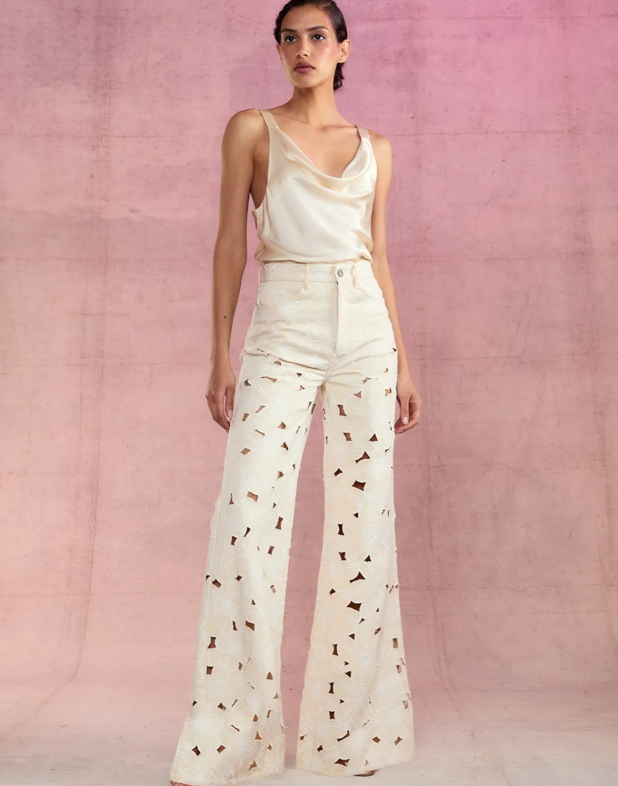 Best Cynthia Rowley Flora Cutout Jeans NATRL