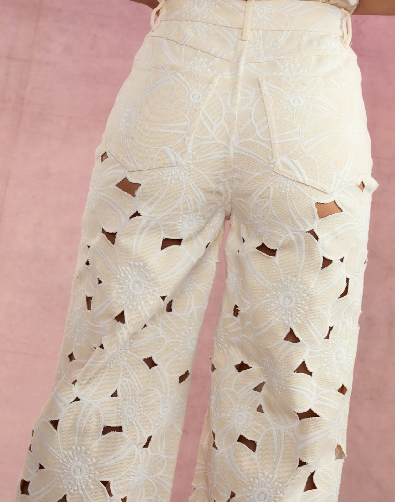 Best Cynthia Rowley Flora Cutout Jeans NATRL