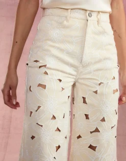 Best Cynthia Rowley Flora Cutout Jeans NATRL