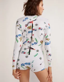 Hot Cynthia Rowley Garden Floral High Tide Wetsuit WHTBQ