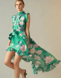 Outlet Cynthia Rowley Garden of Eden Dress GRNFL