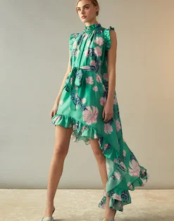 Outlet Cynthia Rowley Garden of Eden Dress GRNFL