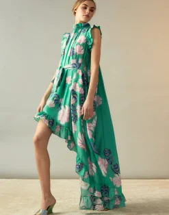 Outlet Cynthia Rowley Garden of Eden Dress GRNFL