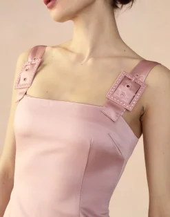 Hot Cynthia Rowley Gigi Satin Dress MAUVE