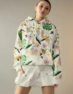 Discount Cynthia Rowley Gilded Garden Sweatshirt WHTML