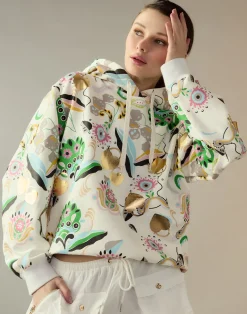 Discount Cynthia Rowley Gilded Garden Sweatshirt WHTML