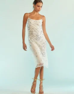 Hot Cynthia Rowley Gisele Beaded Dress White