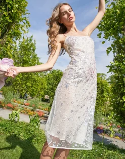 Hot Cynthia Rowley Gisele Beaded Dress White