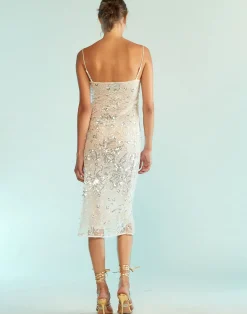 Hot Cynthia Rowley Gisele Beaded Dress White