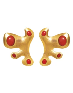 Sale Cynthia Rowley Hidden Gem Earrings Red