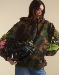 New Cynthia Rowley In Plain Sight Hoodie GRNCAM