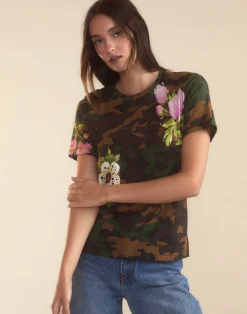 Sale Cynthia Rowley In Plain Sight Tee GRNCAM