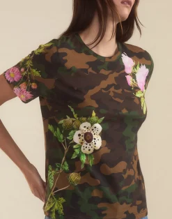 Sale Cynthia Rowley In Plain Sight Tee GRNCAM