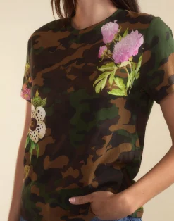 Sale Cynthia Rowley In Plain Sight Tee GRNCAM