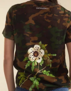 Sale Cynthia Rowley In Plain Sight Tee GRNCAM