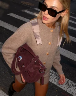 Hot Cynthia Rowley Ivy Wool Cardigan CAMEL