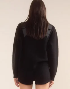 Clearance Cynthia Rowley Ivy Wool Knit Short BLACK