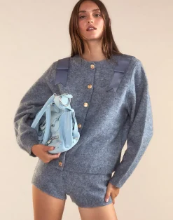 Discount Cynthia Rowley Ivy Wool Knit Short Denim