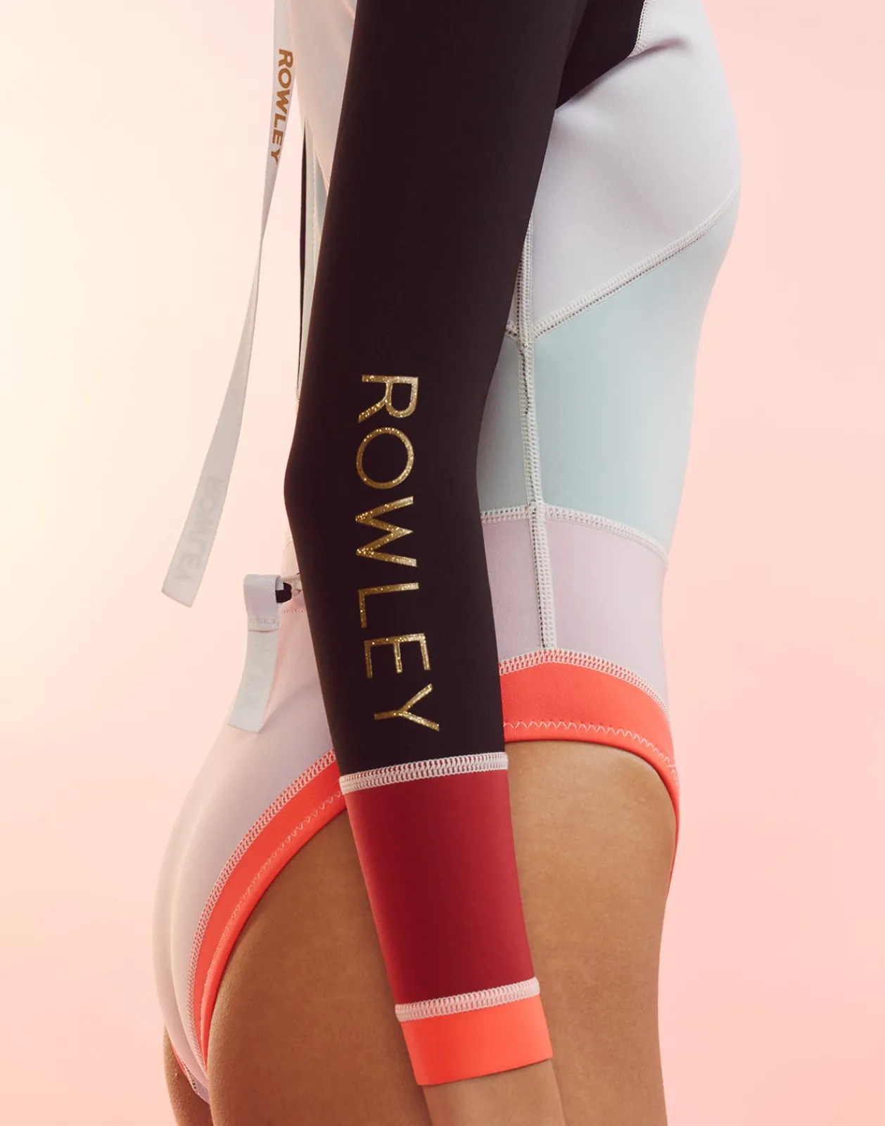 Online Cynthia Rowley Janet Colorblock High Cut Wetsuit BLPKM