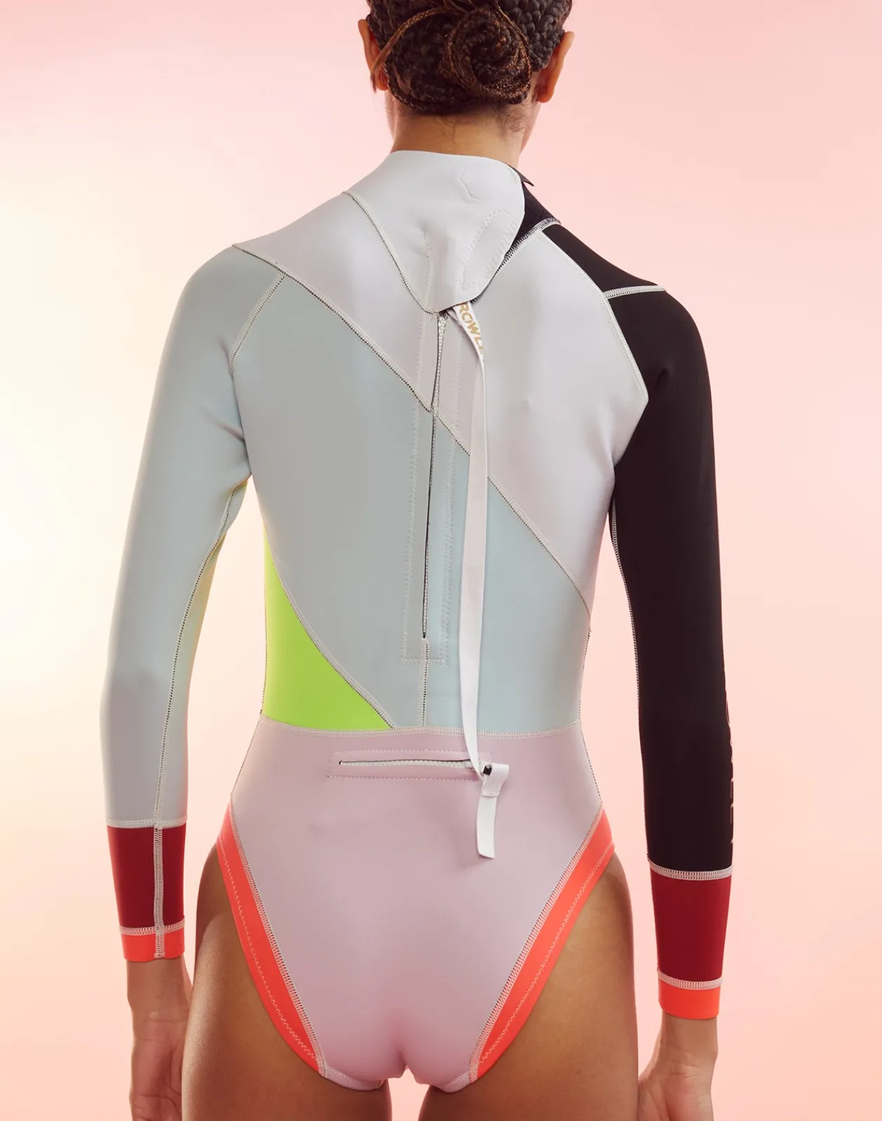 Online Cynthia Rowley Janet Colorblock High Cut Wetsuit BLPKM