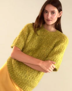Clearance Cynthia Rowley Kendal Knit Sweater GREEN