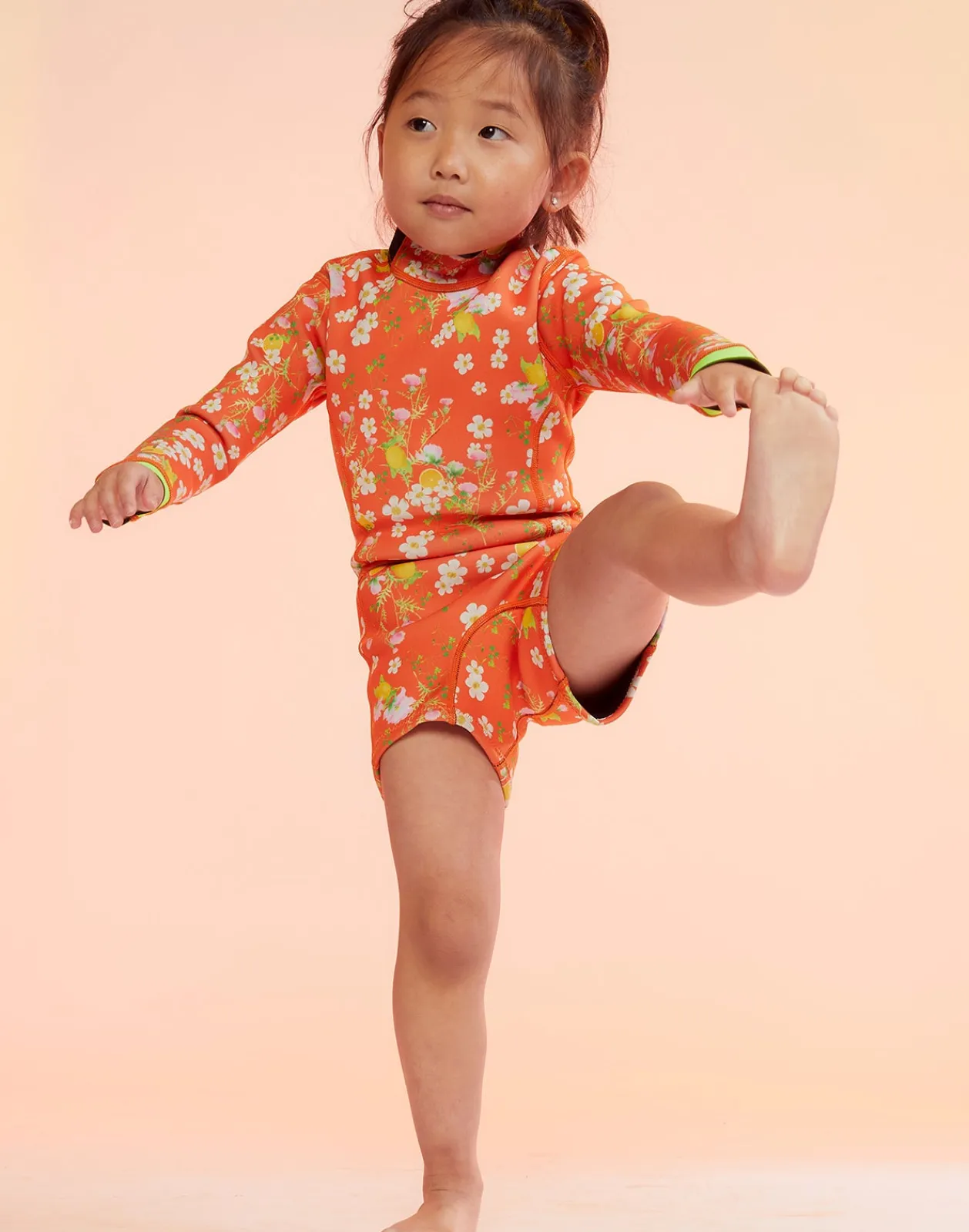 New Cynthia Rowley Kids Floral Wetsuit ORGMT