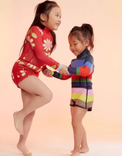 Best Cynthia Rowley Kids Floral Wetsuit Red