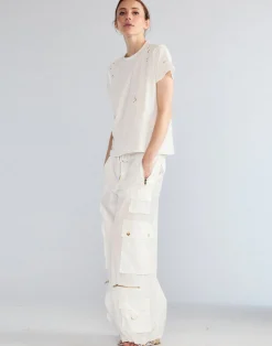 Fashion Cynthia Rowley Kim Cargo Pant White