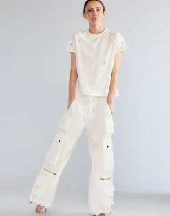 Fashion Cynthia Rowley Kim Cargo Pant White