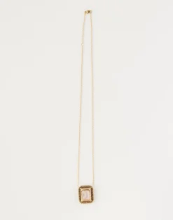 New Cynthia Rowley Lemon Quartz with Amethyst Pendant