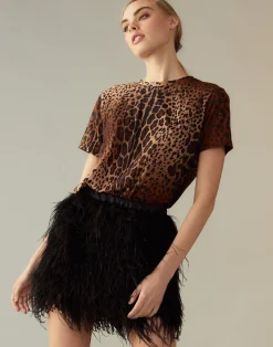 Online Cynthia Rowley Leopard Tee LEOPD