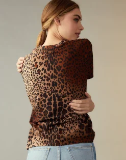 Online Cynthia Rowley Leopard Tee LEOPD