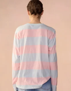 Fashion Cynthia Rowley Long Sleeve Everyday Tee PNKBL