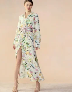 Fashion Cynthia Rowley Love Locket Linen Shirt Dress WHTFL