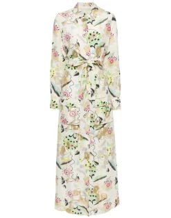 Fashion Cynthia Rowley Love Locket Linen Shirt Dress WHTFL