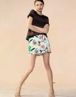 Outlet Cynthia Rowley Love Locket Skirt WHTML