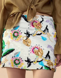 Outlet Cynthia Rowley Love Locket Skirt WHTML