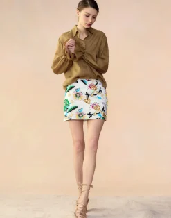 Outlet Cynthia Rowley Love Locket Skirt WHTML