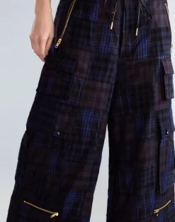 Outlet Cynthia Rowley Madrid Madras Cargo Pants NVMT